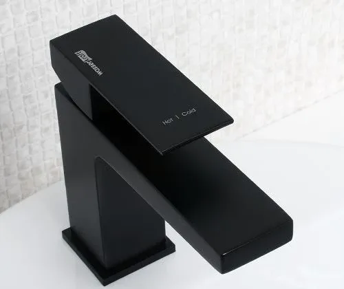 Смеситель WasserKRAFT Abens 2003 для раковины черный Soft-touch