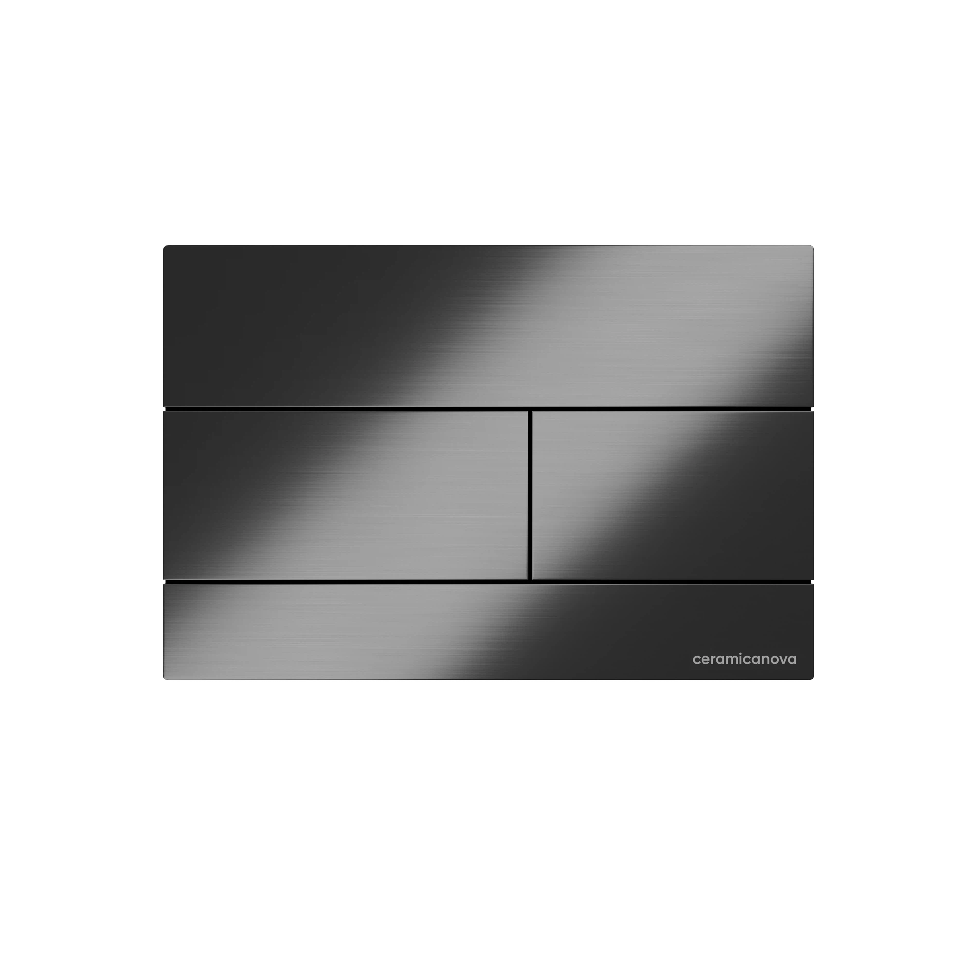 Клавиша смыва Ceramica Nova Баланс (Balance)/Прямоугольник (Rect) CN12-004GG цвет вороненая сталь