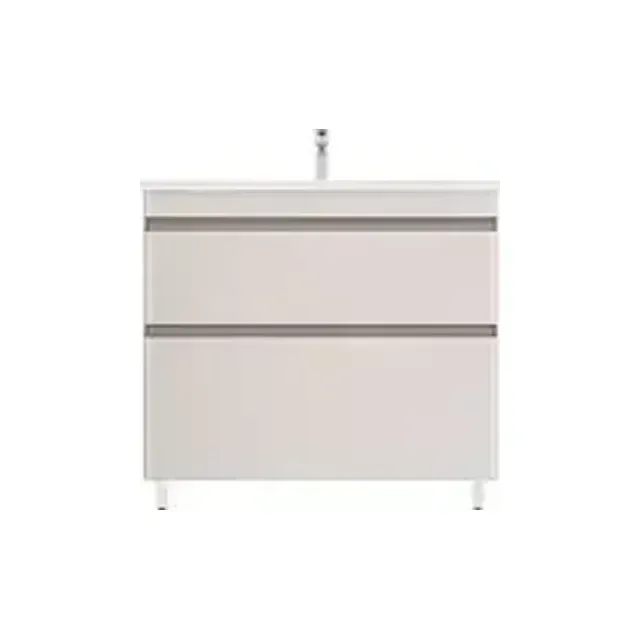Тумба с раковиной Style Line Атлантика 90 напольная карамель