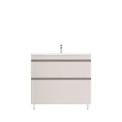 Тумба с раковиной Style Line Атлантика 90 напольная карамель