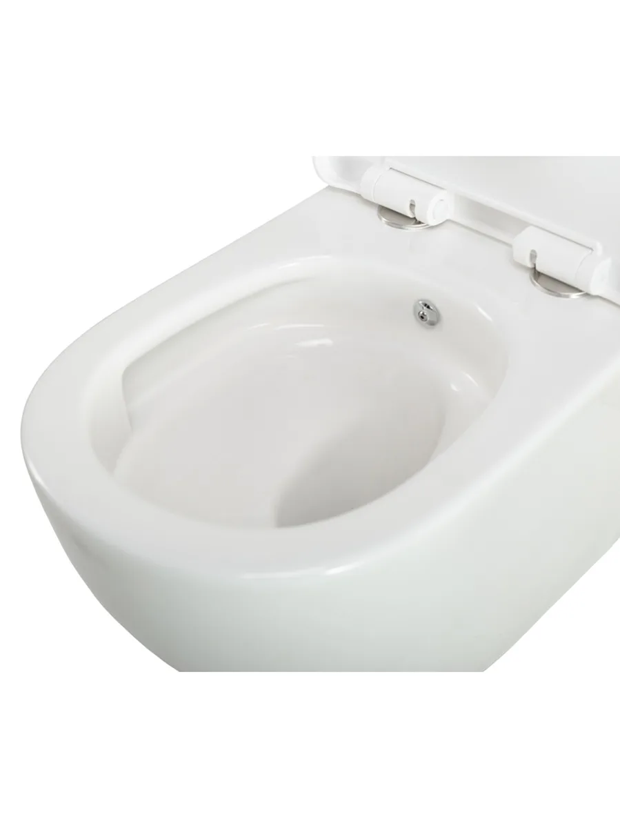 Унитаз подвесной с сиденьем, функцией биде, без смесителя BelBagno MARINO BB7026CH-TOR-BFS/SC