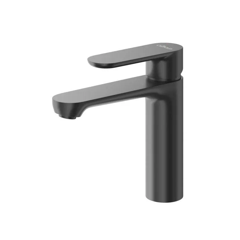 Смеситель Cezares Вектор (Stylus) STYLUS-LS-NOP для раковины с донным клапаном черный матовый