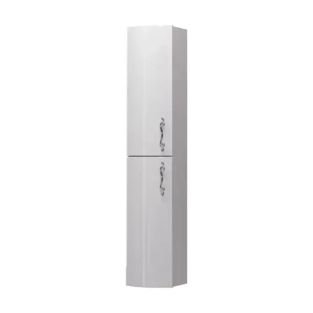 Пенал Aima Amethyst 30П 2д white L выпуклый