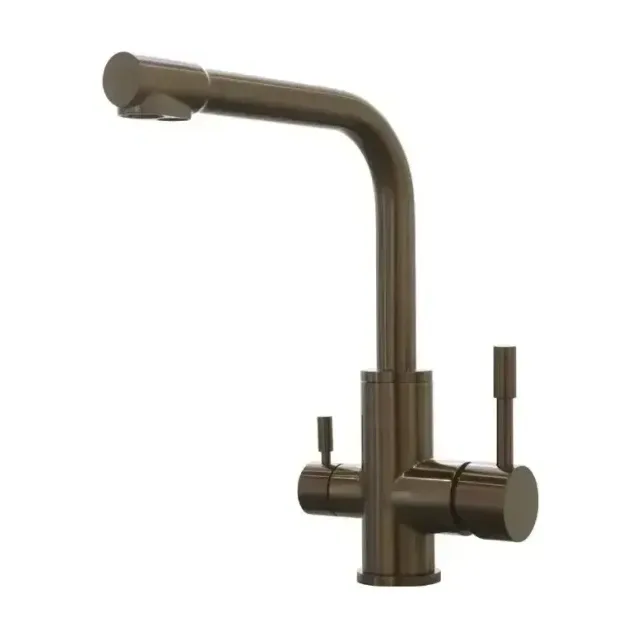 Смеситель Lemark Expert LM5061RGN для кухни с функцией подключения фильтра розовое золото