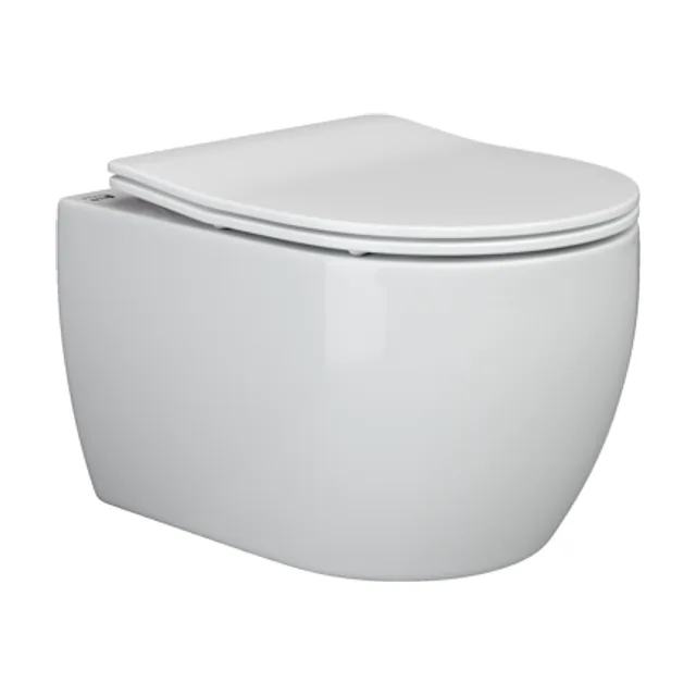 Унитаз подвесной Ceramica Nova Игра (Play) CN3001 белый с сиденьем микролифт смыв воронка-водоворот
