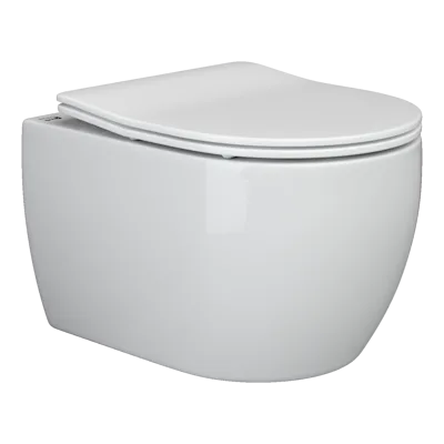 Унитаз подвесной Ceramica Nova Игра (Play) CN3001 белый с сиденьем микролифт смыв воронка-водоворот