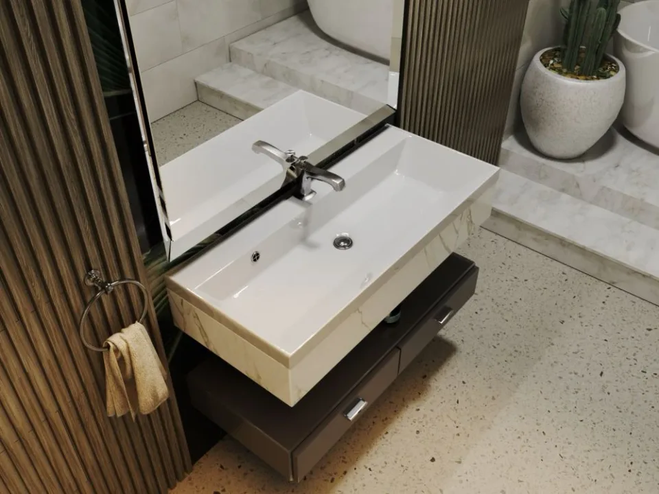 Встраиваемая раковина Madera Classica 100*45