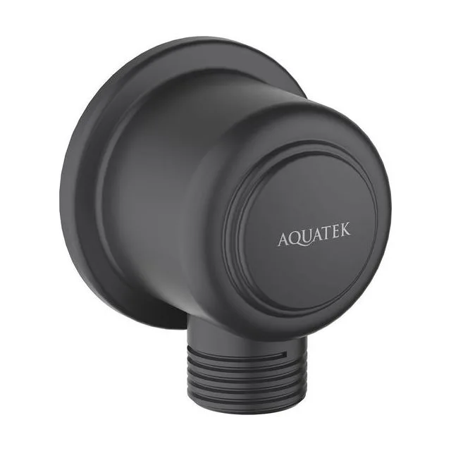Шланговое подсоединение AQUATEK, матовый черный AQ2461MB КЛАССИК
