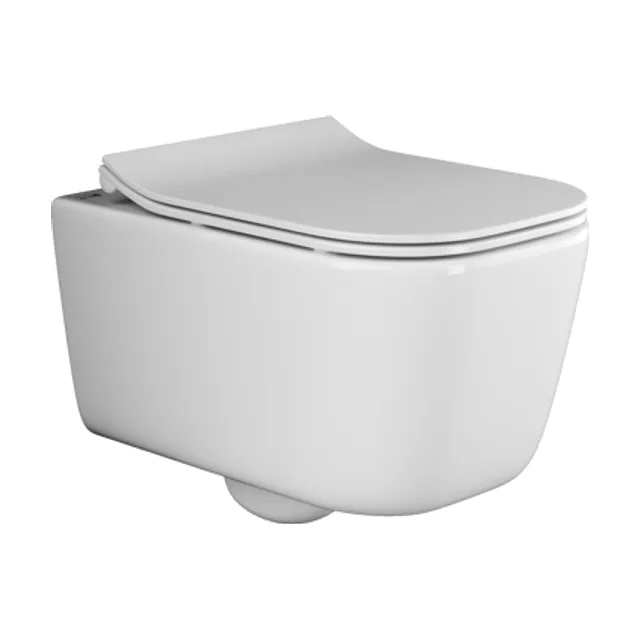 Унитаз подвесной Ceramica Nova Новый день (New day) CN3005 белый с сиденьем микролифт смыв воронка-водоворот