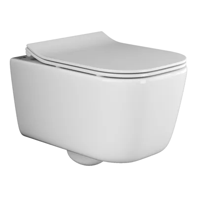 Унитаз подвесной Ceramica Nova Новый день (New day) CN3005 белый с сиденьем микролифт смыв воронка-водоворот