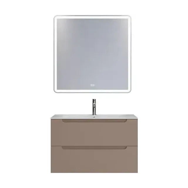 Комплект мебели BelBagno Этна (Etna) 80 бежевый матовый (раковина LOV-800-LVB)