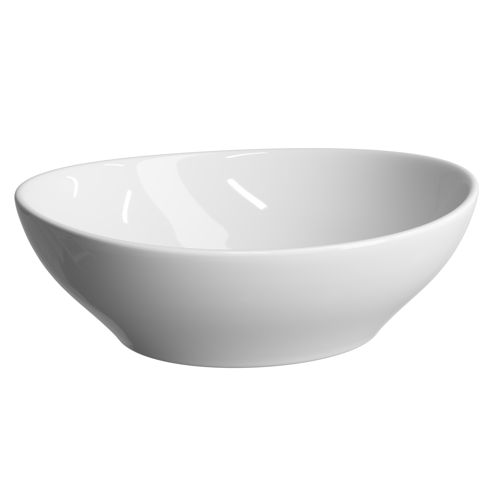 Раковина из сантехнического фарфора Ceramica Nova Элемент (Element) 41 см CN6016 накладная цвет белый