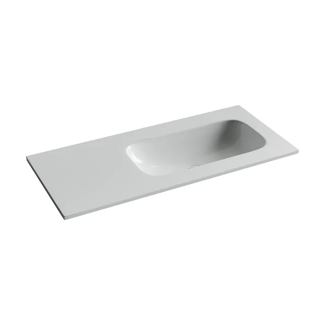 Раковина из сантехнического фарфора Ceramica Nova Грация (Grace) 100 см CN7015wx накладная цвет белый