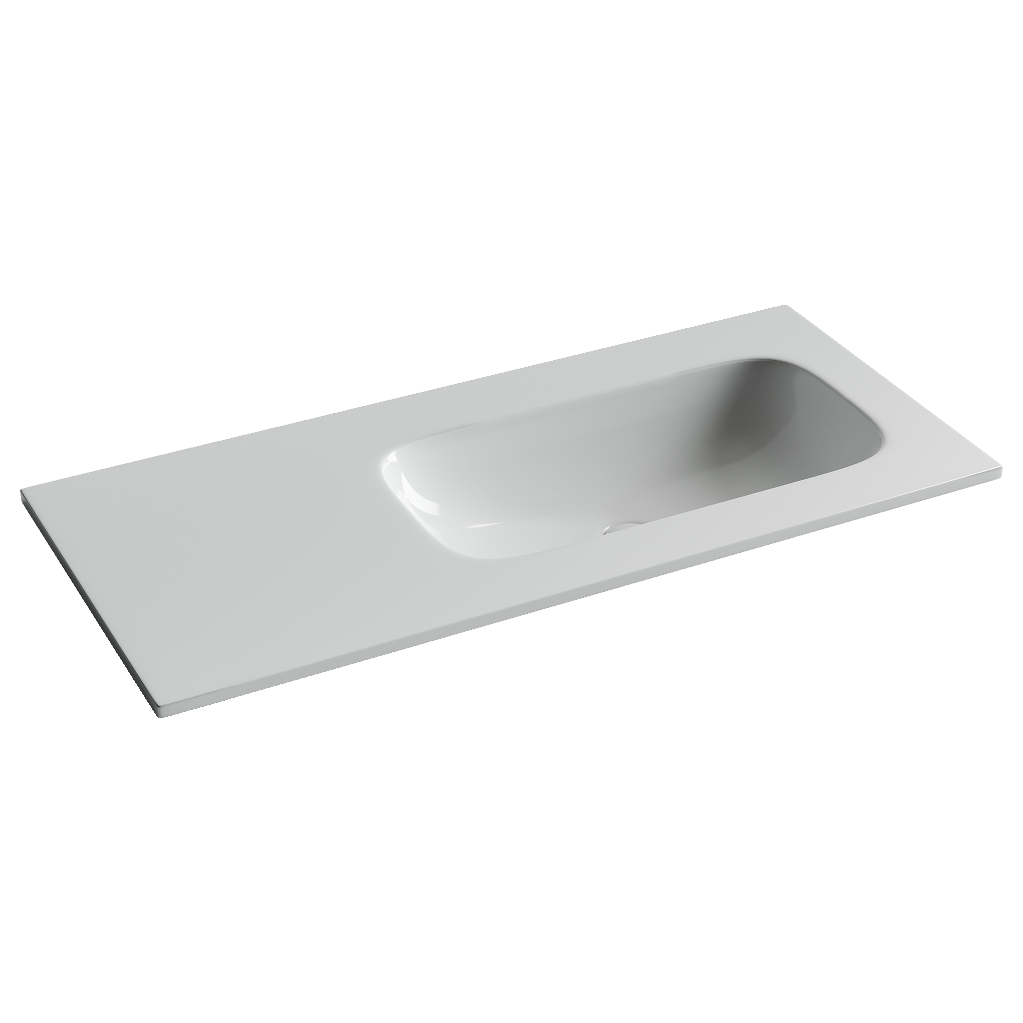 Раковина из сантехнического фарфора Ceramica Nova Грация (Grace) 100 см CN7015wx накладная цвет белый