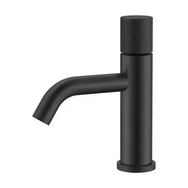 Смеситель Boheme Stick 121-BB.4 для раковины черный матовый ручка Spirale