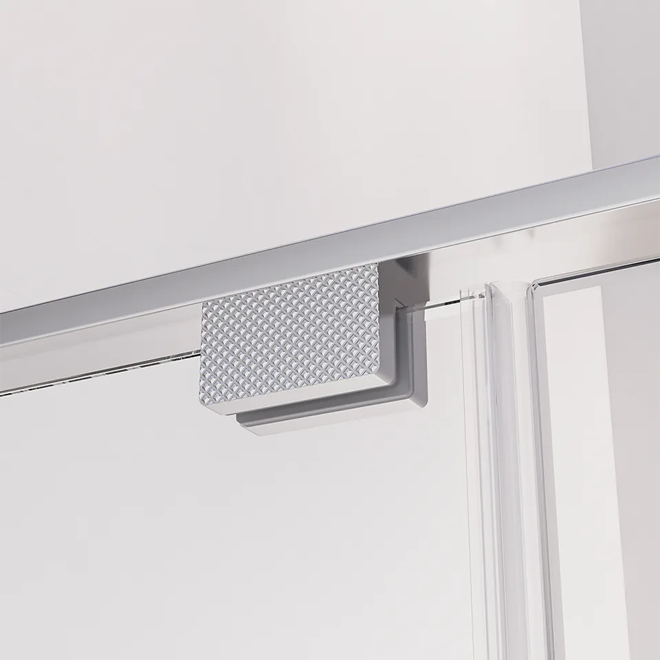 Боковая панель Veconi Premium Alassio SP CH, 800x2000, хром, стекло прозрачное осветленное