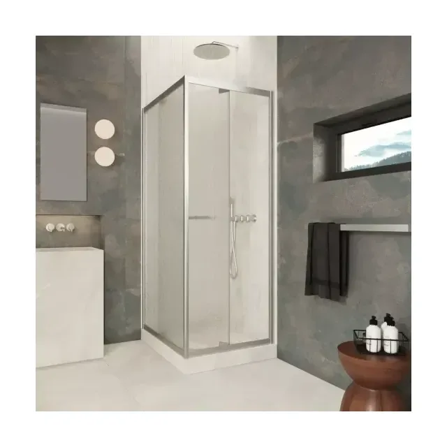 Душевой уголок Z+ZPV Inside 90*100 04 02 профиль никель стекло шиншилла