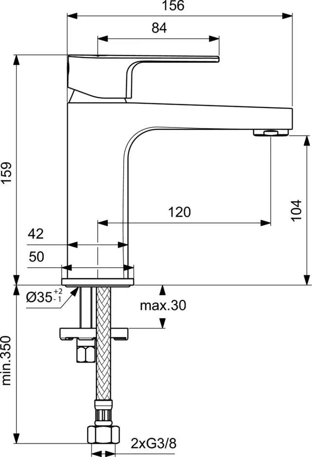 Смеситель Ideal Standard Cerafine D BC553AA для раковины хром