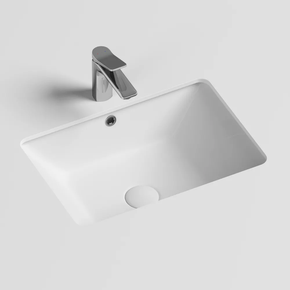 Раковина из сантехнического фарфора Ceramica Nova Элемент (Element) 55 см CN6045 встраиваемая цвет белый