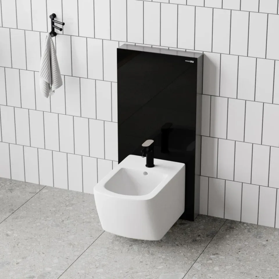Монтажная рама для биде WasserKRAFT Naab 86BDT.050.BL пристенная черная