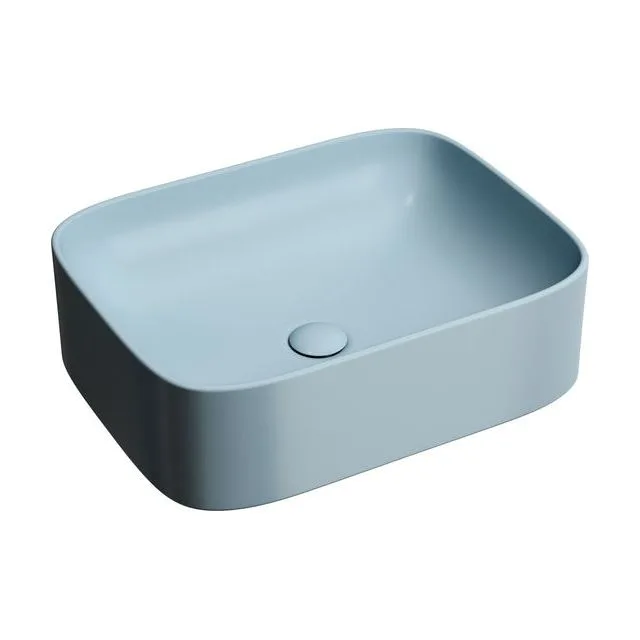 Раковина из сантехнического фарфора Ceramica Nova Элемент (Element) 51 см CN6052ML накладная цвет голубой матовый