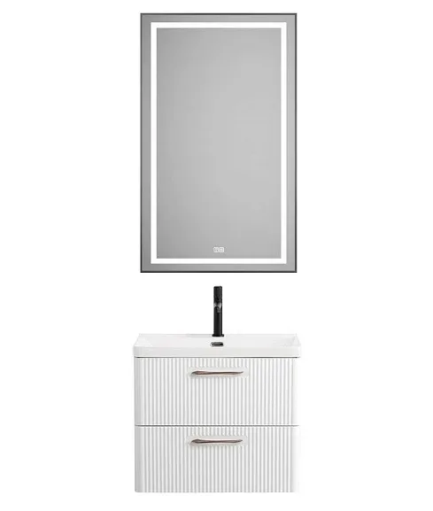 Комплект мебели BelBagno Дуэ (Due) 50 Белый металлик