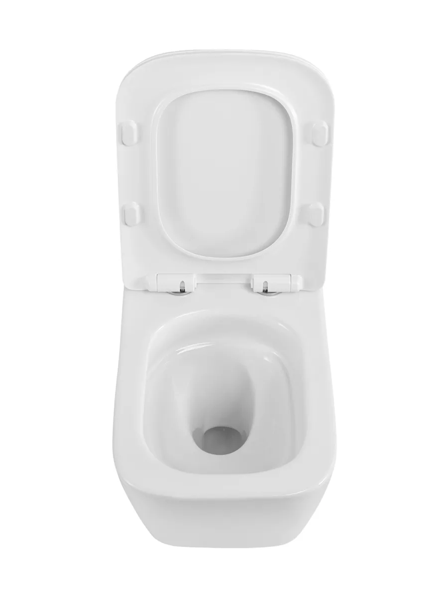 Унитаз подвесной безободковый с сиденьем и смывом TORNADO BelBagno KRAFT-TOR BB7106CH-TOR/SC