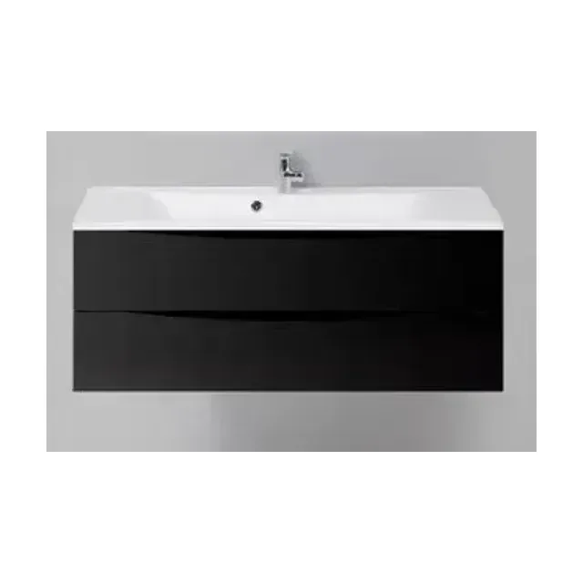Тумба с раковиной BelBagno Марино (Marino) 120 черный глянец