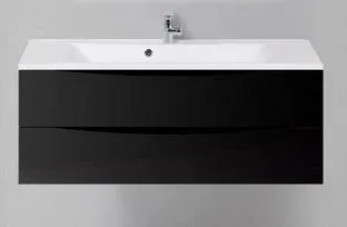 Тумба с раковиной BelBagno Марино (Marino) 120 черный глянец