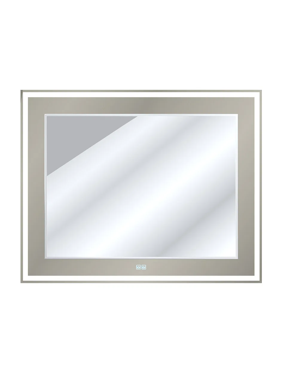 Зеркало со встроенной и контурной подсветками CEZARES CZR-SPC-RELAX-800-900-LED-TCH-BR