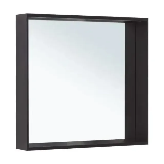 Зеркало Allen Brau Reality 1.32018.BB 80*75 с Led-подсветкой и инфракрасным выключателем черный браш