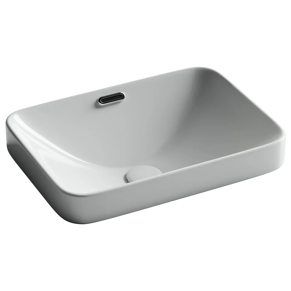 Раковина из сантехнического фарфора Ceramica Nova Элемент (Element) 46 см CN6078 встраиваемая цвет белый