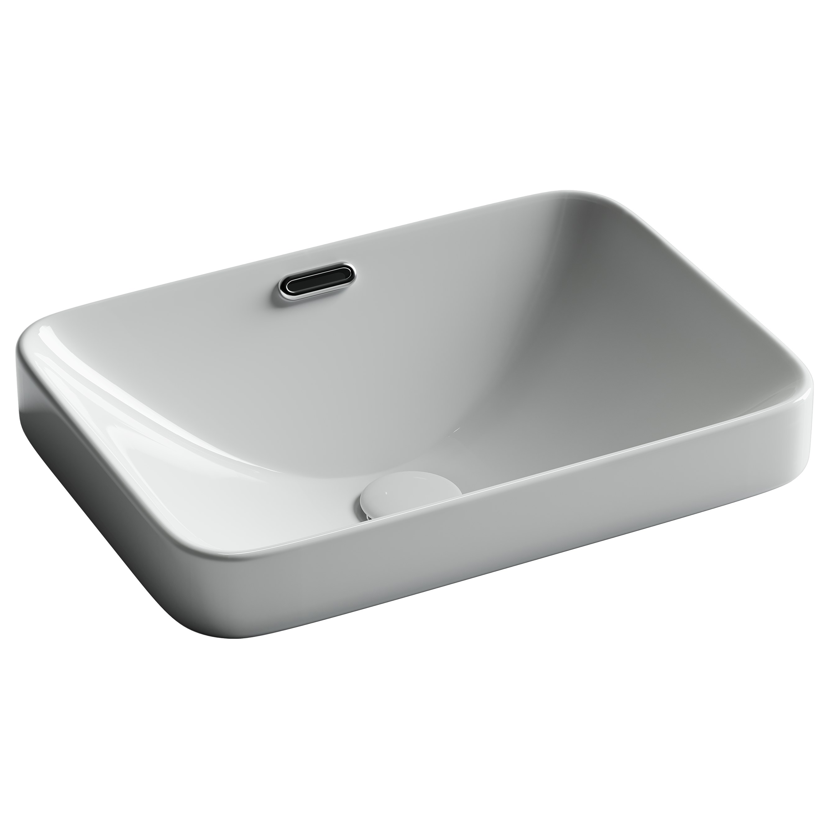 Раковина из сантехнического фарфора Ceramica Nova Элемент (Element) 46 см CN6078 встраиваемая цвет белый