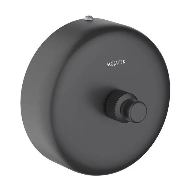 Веревка для белья 2,5 м в комплекте с держателем AQUATEK, матовый черный AQ4994MB