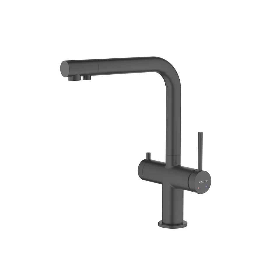 Ручной душ Select 130 (3 режима струи) AQUATEK, матовый черный AQ2007MB
