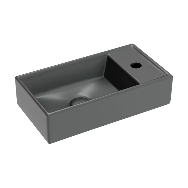 Раковина из сантехнического фарфора Ceramica Nova Элемент (Element) 42 см CN6051LMDH подвесная цвет темный антрацит матовый