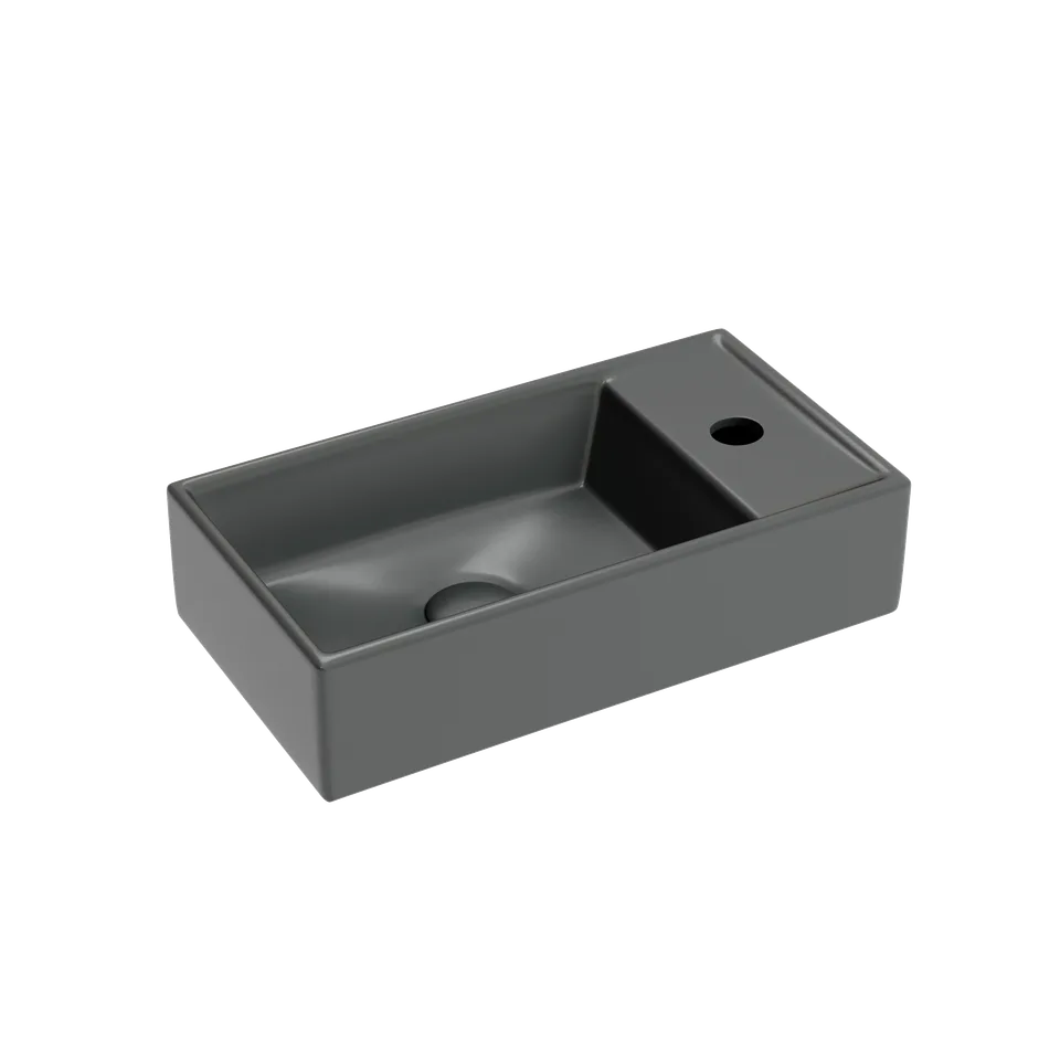 Раковина из сантехнического фарфора Ceramica Nova Элемент (Element) 42 см CN6051LMDH подвесная цвет темный антрацит матовый