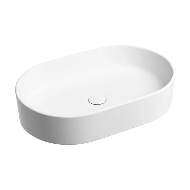 Раковина из сантехнического фарфора Ceramica Nova Элемент (Element) 61 см CN6048MW накладная цвет белый матовый