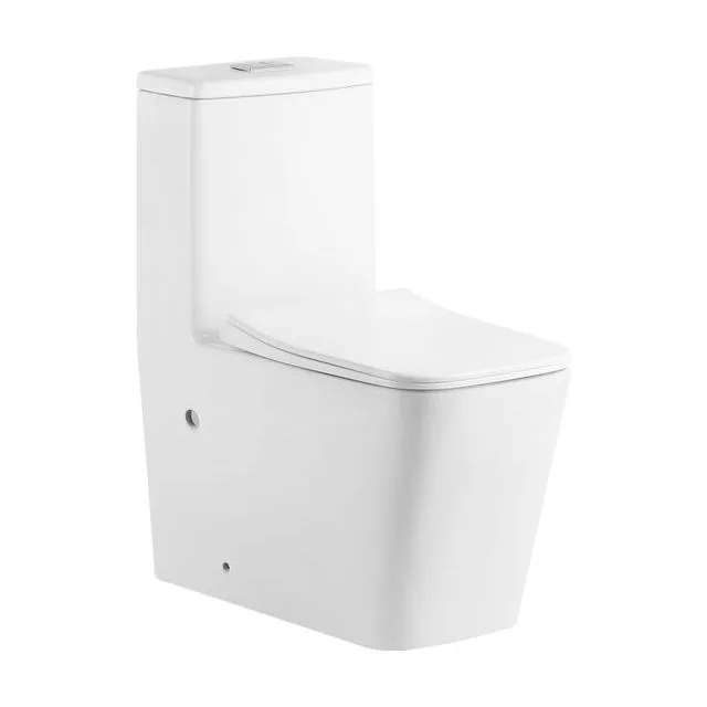 Унитаз напольный Grossman Classic GR-4486SQ-K44 (640х360х800) безободковый,белый,моноблок с тонкой крышкой,микролифт,смыв торнадо