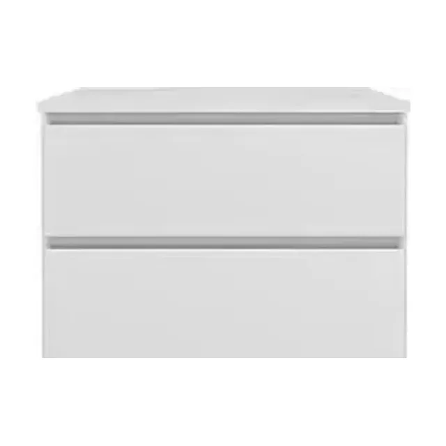 Тумба с раковиной Vincea Люка Софт-Тач (Luka Soft-Touch) 60 белая матовая (раковина гелькоут белая)