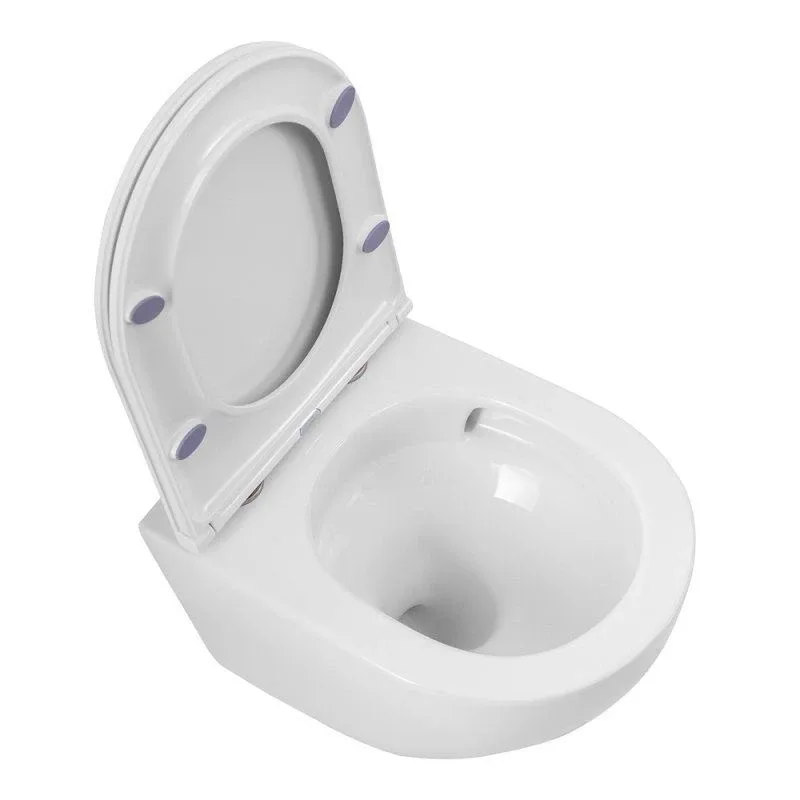 Подвесной унитаз BelBagno Sfera-Tor BB046CH-TOR 36*50 безободковый с системой смыва "Торнадо" с крышкой-сиденьем микролифт BB870SC