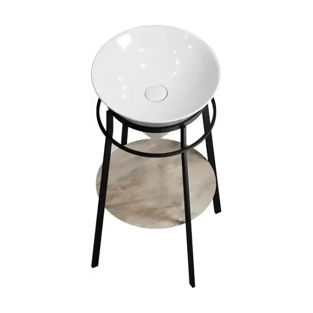 Тумба с раковиной Kerama Marazzi Cono 44 с полкой Cono Onice бежевый