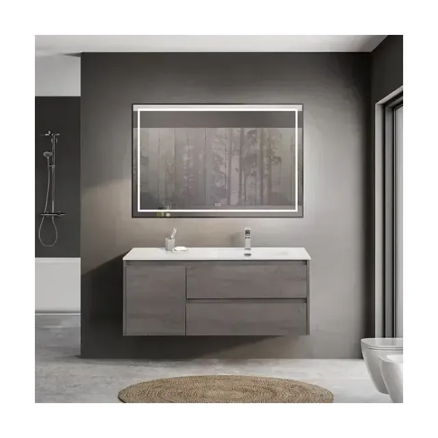 Комплект мебели BelBagno Крафт (Kraft) 120 серый цемент правая