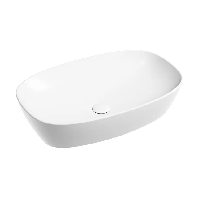 Раковина из сантехнического фарфора Ceramica Nova Элемент (Element) 60 см CN6049MW накладная цвет белый матовый