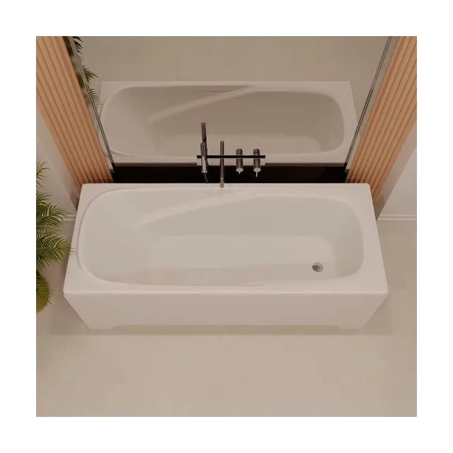 Ванна из искусственного камня Veconi FRESCA 170×70 см, белая матовая