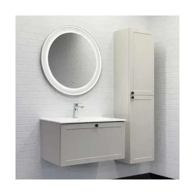 Комплект мебели Comforty Ереван 80 серый шелк (раковина Comforty 80E)