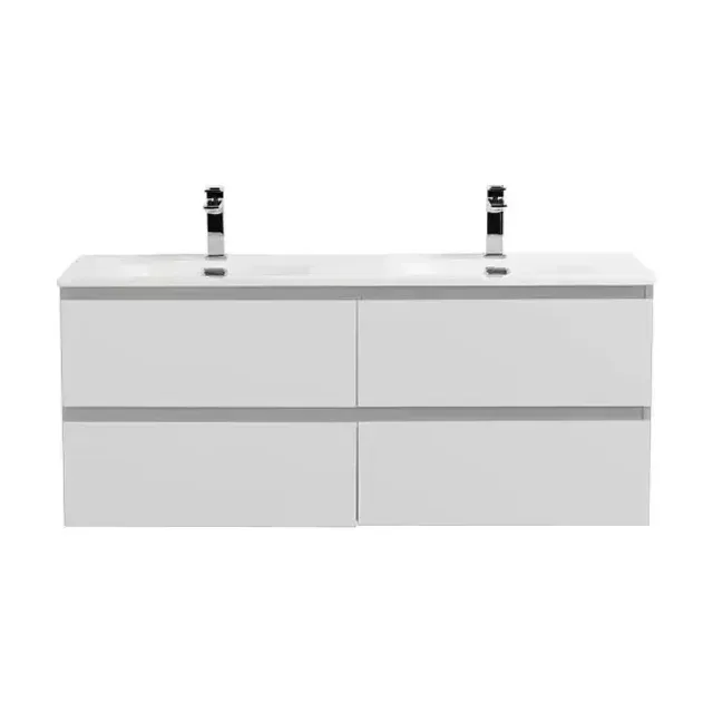 Тумба с раковиной BelBagno Крафт (Kraft) 120 с четырьмя ящиками белый матовый (раковина BB-8099-120-2)