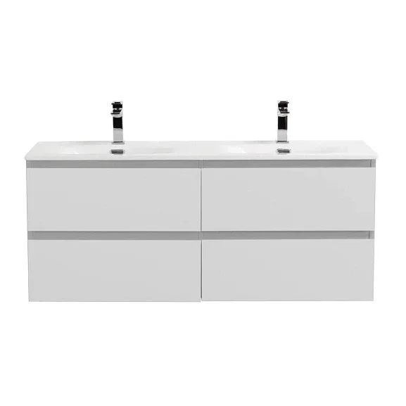 Тумба с раковиной BelBagno Крафт (Kraft) 120 с четырьмя ящиками белый матовый (раковина BB-8099-120-2)