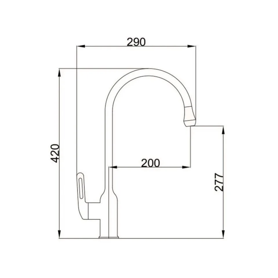 Смеситель Haiba HB71825-8 для кухни белый матовый