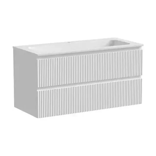 Тумба с раковиной Sancos Сноб Р/Snob R 100 Bianco